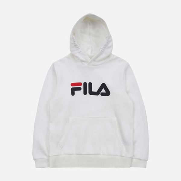 Fila Uno L/S Boy's Hoodies - White,NZ 715-4376